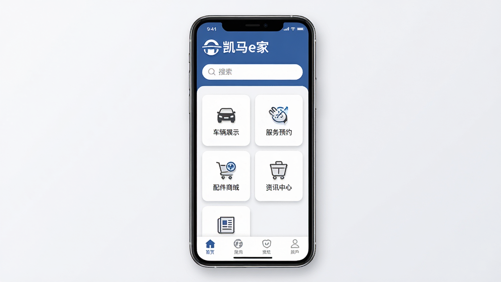 ����e���ֻ�Ӧ�ý���չʾ������Ϊһ�������ֻ�������ʾ����e��APP��ҳ�������Ϸ�ΪƷ��Logo�����������в�Ϊ����ͼ������������չʾ������ԤԼ������̳ǡ���Ѷ���ģ��·�Ϊ�ײ����������Ű�����Գƣ����Ϊ�ִ���Լ����磬ϸ�ڰ���������ͼ����������͵���Ӱ���ɣ����ʸ��壬�ɾ��޶���Ԫ��