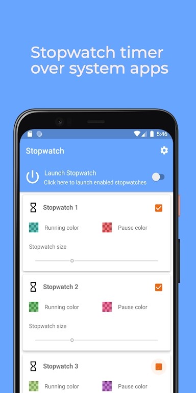 stopwatch ��� ��׿�� �����ͼ