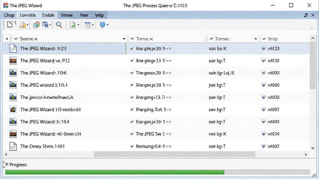 һ��չʾThe JPEG Wizard�����������е�ͼƬ�����������������е��ļ��б��ͽ�����������Ϊ�������У��Ű����룬���Ϊ�칫�������棬ϸ�ڰ�������ļ���������ͼͼ�꣬���ʸ��壬�ɾ����޶���Ԫ��
