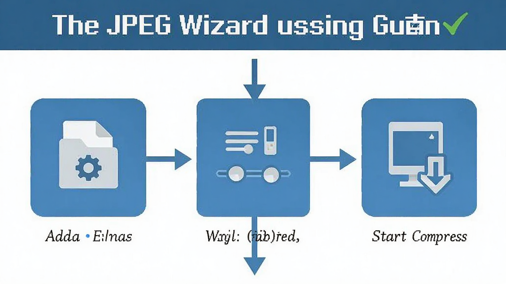 һ��չʾThe JPEG Wizardʹ��ָ�ϵ�ͼƬ������������������������ͼ������Ϊ����ʱ���ߣ��Ű����������Ϊ��ƽ����ƣ�ϸ�ڰ��������ļ������ڻ��顢��ʼѹ����������ͼ�꣬���ʸ��壬�ɾ����޶���Ԫ��