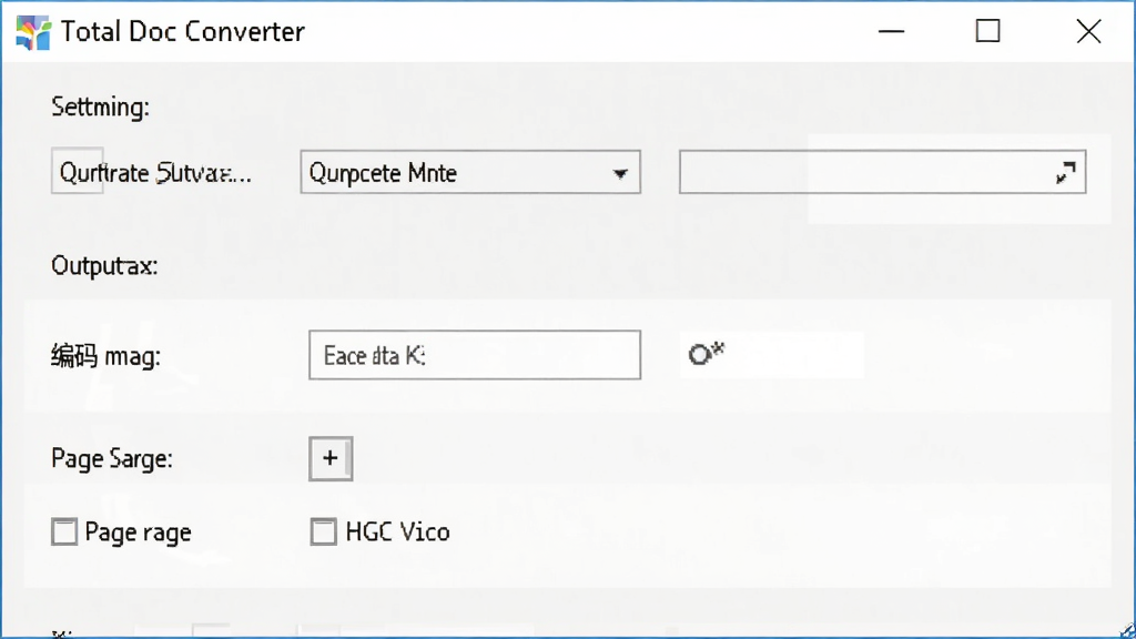 Total Doc Converter ת���������չʾ���������������ô��ڣ�����Ϊ�������е�ѡ���б����Ű����������Ϊ��Լ����磬ϸ�ڰ������·��ѡ�񡢱������á�ҳ�淶Χѡ����ʸ���ɾ������������ֱ�ע 