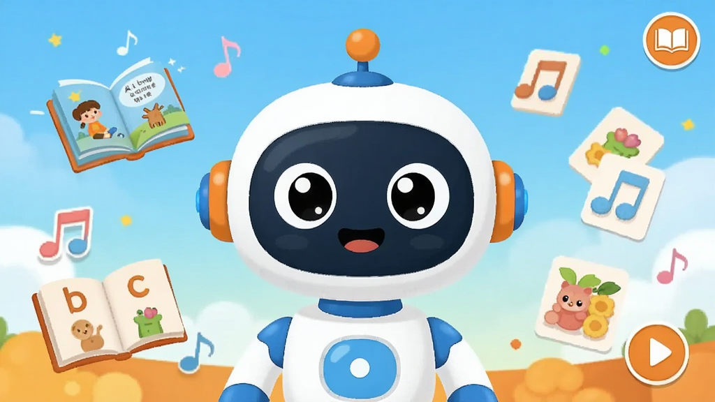 AIͯ������������չʾ������������һ����ͨ�������ܻ����˻��������Χ�����Ź����顢��������ĸ��Ƭ�����Ԫ�أ���������������õ�������ɫ�����岼�ּ�����������Ϊ��ƽ����ͯ�廭�磬ϸ���ϻ��������΢Ц���۾�Բ�����񣬱���Ϊ��͵Ľ������ɫ�����ʸ���ɾ��޶���Ԫ��