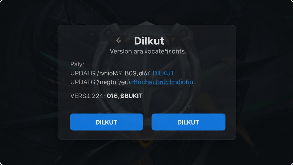 DILKUT �汾������ʾ���棬��������ʾ������־��汾�ţ�����Ϊ��ɫ����ťΪ��ɫ�����������࣬�����������޶���Ԫ��