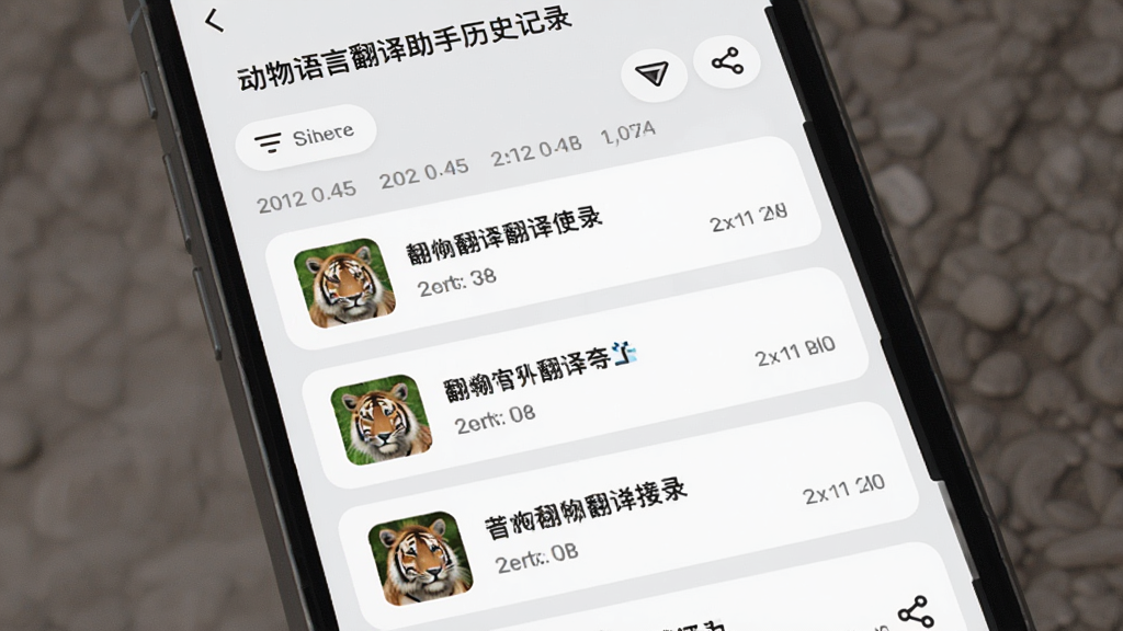 �������Է���������ʷ��¼ҳ�棬�ֻ���Ļ��ʾ���������еķ����¼��Ƭ��ÿ�ſ�Ƭ��������ͷ�񡢷������ֺ�ʱ�䣬����Ϊǳ��ɫ�����Ϊ��ˬ�б�ʽ��ƣ�ϸ�ڰ���ɸѡ��ť�ͷ���ͼ�꣬���ʸɾ����޶���Ԫ��