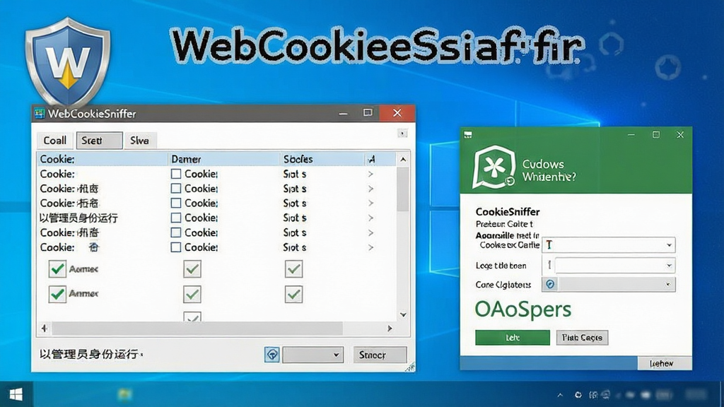 һ��չʾ WebCookiesSniffer ������Windowsϵͳ�����еĽ����ͼ���ͼƬ����������������������ʾCookie�б��������Ա��й���ԱȨ�޶���ͼ���ɱ���������������ý��棬���岼��Ϊ���ҶԱȣ����Ϊ�̳�ʾ��ͼ��ϸ�ڰ���