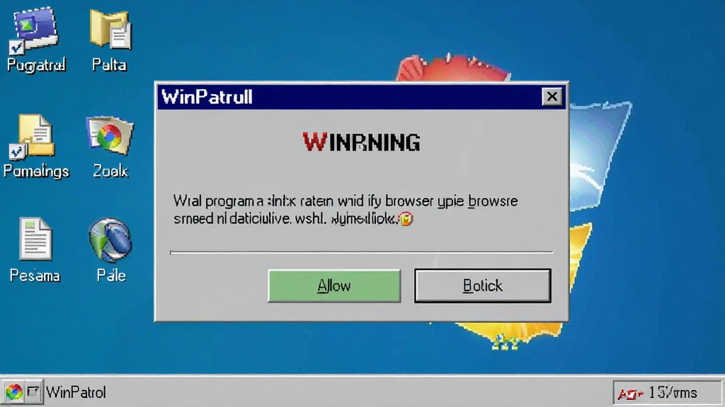 WinPatrol ����ʱ�ĵ������ѽ��棬����չʾһ�����洰�ڣ���ʾĳ������ͼ�޸��������ҳ������������������ֹ��ť������ΪWindows���棬��񸴹ţ�ϸ������