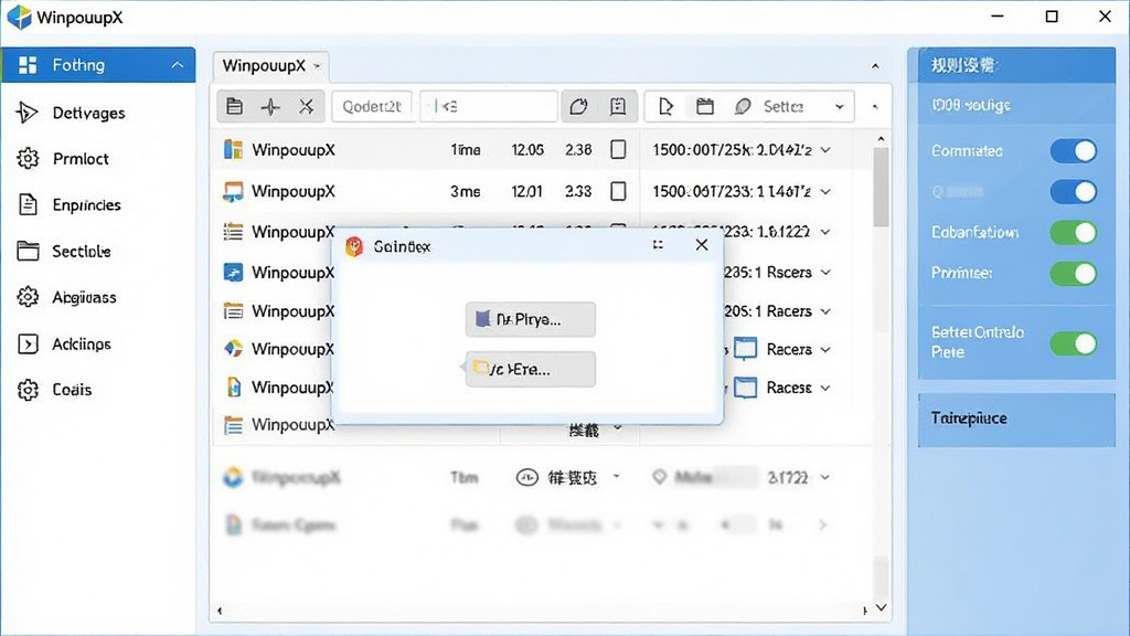 WinpopupX �����������ͼ��չʾ���������б������������壬���岼�����������Ϊ���ܵ��������Ҳ�Ϊ������־�뿪�ؿ����������������ִ�������ɫ�Ͱ�ɫΪ��ɫ���������������ɾ����޶���Ԫ��