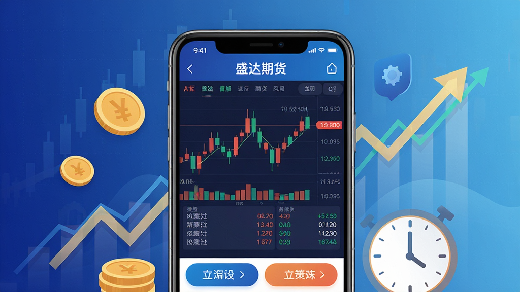 ����������һ�������ֻ�����Ļ����ʾ�š�ʢ���ڻ���APP�Ľ��׽��棬�������к�������K��ͼ�������̿ں͹��ܰ�ť���ֻ���Χ�����ų���Ľ���Ԫ�أ�������������ͼ����Һ�ʱ�ӣ�����������ɫ��ǳ��ɫ�Ľ��䣬����ϸ΢������������������Ϊ�ִ��Ƽ��У���ƽ����ƣ����������������������ɾ����࣬�޶���Ԫ��