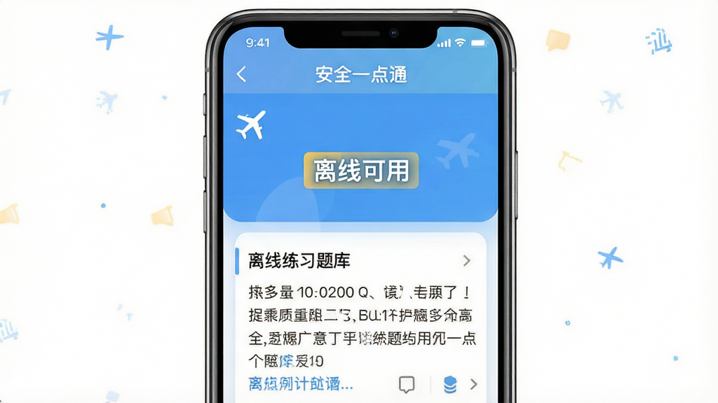 һ�Ű�ȫһ��ͨ������ϰģʽ���棬������ʾ�ֻ����ڷ���ģʽ������������أ�ҳ�����С����߿��á����ֱ�ǩ����Ŀ���ݣ������С���ȫһ��ͨ��������������࣬��ɫ��ˬ�������������ɾ����޶���Ԫ��