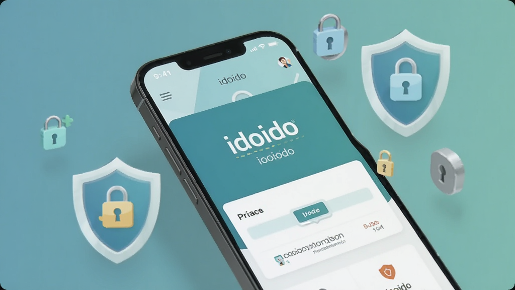 һ�ű��� idoido �������ػ���������˽���������ͼƬ��������һ���ֻ���Χ�ж��ƺ�����ͼ�꣬�ֻ���Ļ��ʾ idoido ���棬����Ϊ��͵�����ɫ����������ؿ��ţ�ϸ�����������ʸɾ����޶���Ԫ��