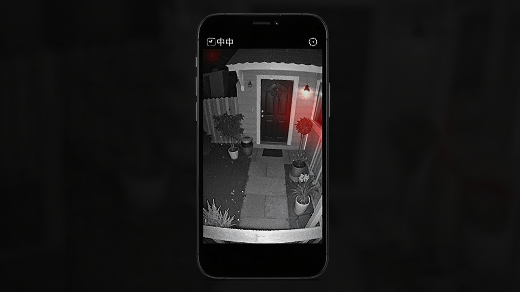 չʾ�����ӽ�ҹ�ӹ��ܣ�����Ϊ�ֻ���Ļ��ʾҹ���ػ��棬������ͥԺ���ſڳ��������ɼ�������Ϊ�ֻ��������У��Ű��࣬���Ϊ���⻷��дʵ�磬ϸ���ϻ�����ֺڰ�ҹ��Ч�����к�����ε�׺������Ϊ��ɫ�ɾ����������ʸ��壬�ɾ����޶���Ԫ�ء�