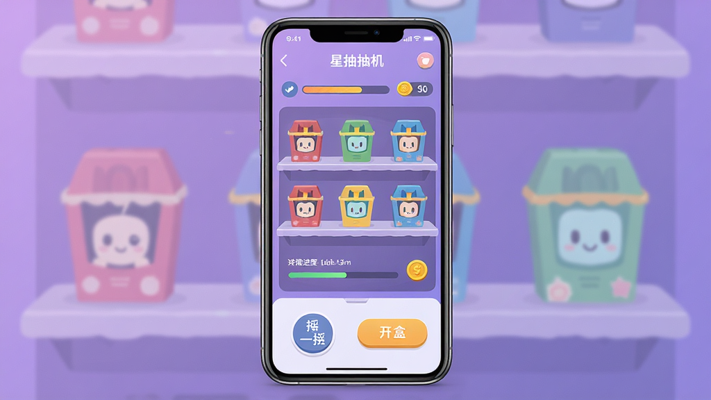 һ��չʾ�Ǻг�л��ֻ�Ӧ�ý����ͼƬ������������һ�������ֻ�����Ļ����ʾ�Ǻг�л��ĳ����ҳ�棬�ж�ʵ�ä����������������ϣ�����ײ���ҡһҡ��ť�Ϳ��а�ť����������͵Ľ�����ɫ�������Ϊ�ִ���ƽ��UI��ƣ�ϸ�ڰ���ä��ͼ�ꡢ����������������������������ɾ����޶���Ԫ��