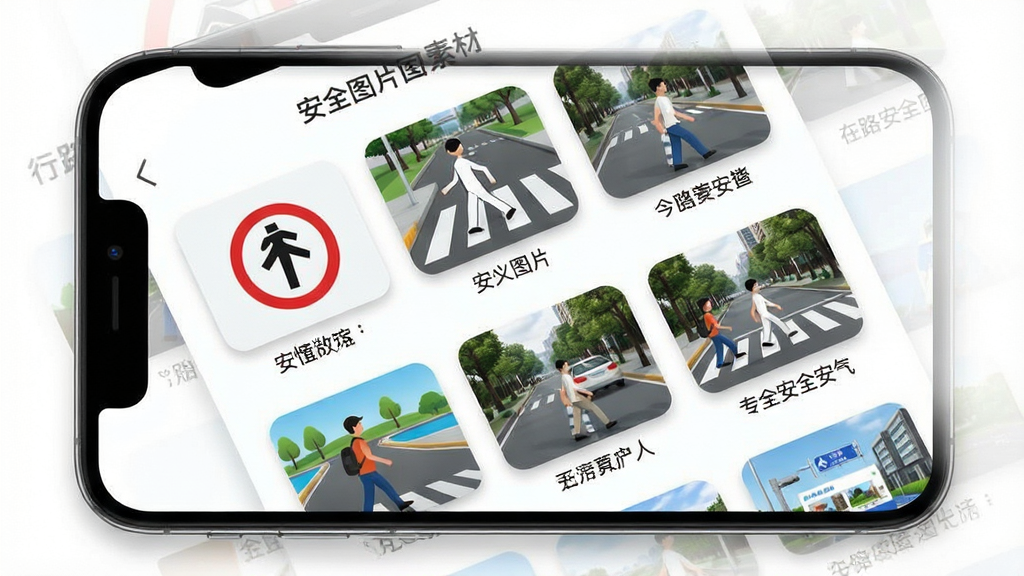 ��·����ȫͼƬ�زĿ���棬����չʾһ���ֻ���Ļ����Ļ����ʾ��·��Ӧ���еġ���ȫͼƬ��ҳ�棬ҳ����������ʽ�����Ŷ�����·��ȫ����ͼ��ͼƬ���ݰ�����ͨ��־�����˹���·�ȳ�����ÿ��ͼƬ�·��м�̵�����˵�������岼�ֹ���������Ϊ��ɫ�������ˬ���ţ�ϸ����ͼƬ����΢Բ�Ǻ���Ӱ�����ʸ��壬�ɾ��޶���Ԫ�أ��ʺ���Ϊ����չʾͼ