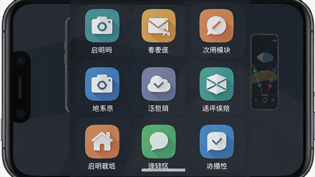 һ��չʾ����APP����ģ���ͼƬ������Ϊ��������ͼ�����У�����Ϊ�Ź�����ʽ�ֲ����ֻ���Ļ�ϣ��Ű��������򣬷��Ϊ��ƽ����ƣ�ϸ�ڰ���ͼ����ɫ�����ֱ�ǩ�������������ɾ����޶���Ԫ��