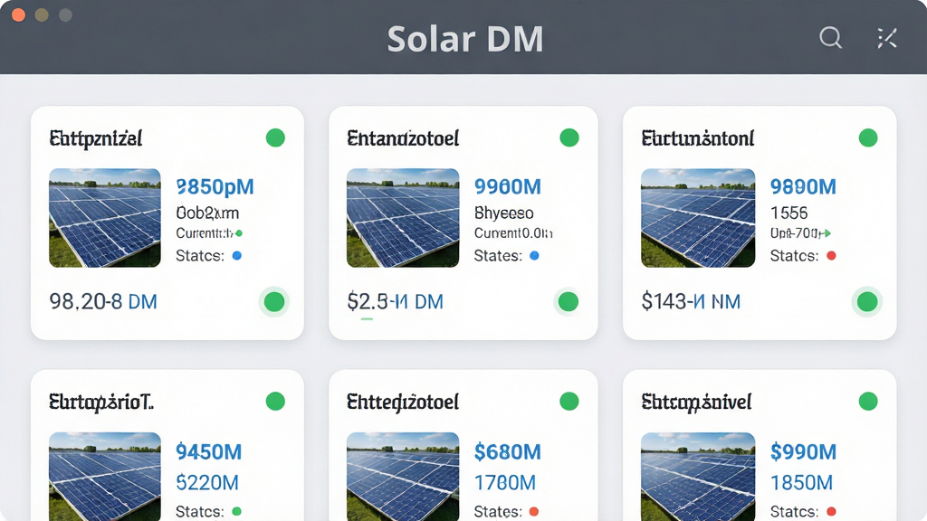 ������Solar DM�����Ķ��վ�������棬����Ϊ��Ƭʽ�б��ṹ���Ű���ÿ����վ��Ƭ������վ���ơ����շ���������ǰ������״̬Բ�㣬���Ϊ����ǳɫ����磬ϸ�ڰ���ǳ��ɫ��������ɫԲ�ǿ�Ƭ����ɫ״̬Բ�㡢��ɫ�������֡�̫���ܰ�����ͼ�����ʸ���ɾ��޶���Ԫ�أ�ͼƬ���������ɫ����д