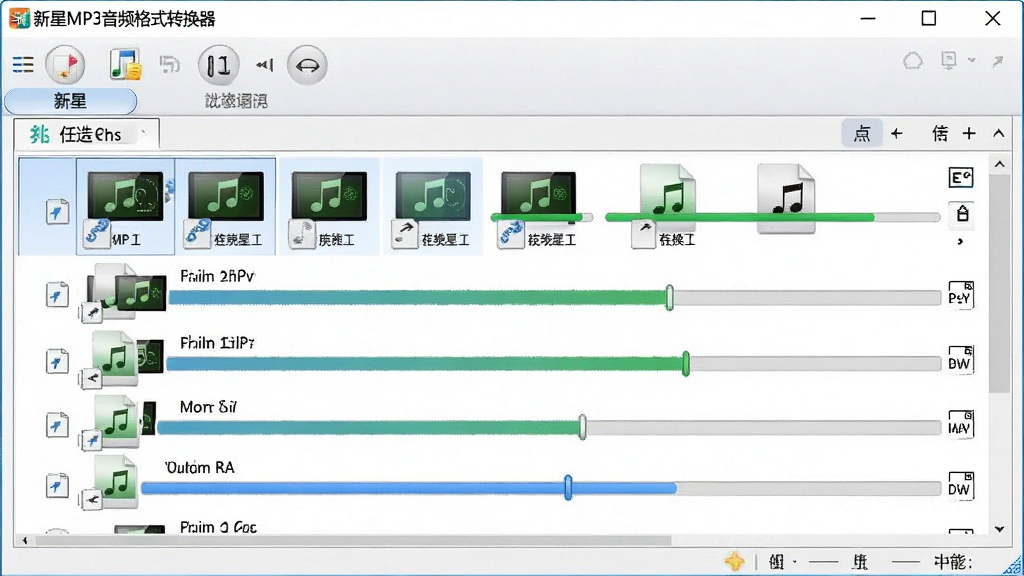 һ��չʾ����MP3��Ƶ��ʽת��������ת�����ܵ�ͼƬ������������������ʾ�����Ƶ�ļ������ӵ������б��������������ƽ��������ע