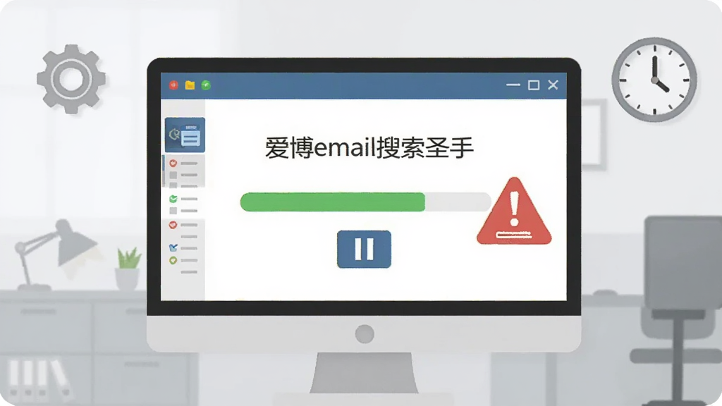 AI��ͼ������չʾһ̨������Ļ����ʾ����email����ʥ�ֵ�����״̬����������һ����ɫ�Ľ���������ͣ��ť���Ա���һ����ɫ�ľ�ʾ��־д��ע�⣬����Ϊǳ��ɫ�칫�һ���������Ϊ�����ӽǣ����Ϊ��ƽ����Ϣͼ��ϸ�ڰ������ó���ͼ�ꡢ�����б���ʱ�ӷ��ţ������������ɾ�������Ԫ��