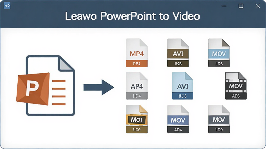 ��������Ϊ��Leawo PowerPoint to Video�������Ĳ��������ͼ���廭����������չʾһ����PPT�ĵ�ͼ��ͨ����ͷת��Ϊ������Ƶ��ʽͼ�꣨��MP4��AVI��MOV��������ʾ��ͼ������Ϊ�������У��Ű�����ֱ�ۣ����Ϊ��ƽ���Ƽ��廭��ϸ�ڰ�����ʽͼ��΢С����ƣ�����Ϊ����ʸ��ͼ������ɾ����޶���Ԫ��