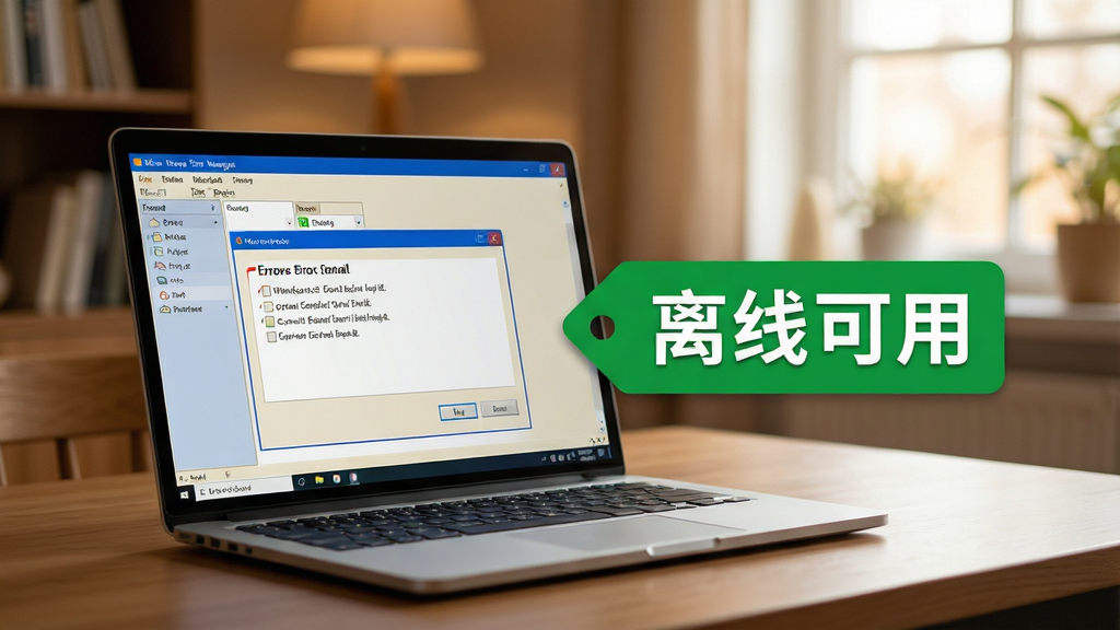 һ��MS Windows Error Messages���߲�ѯ���ܵĳ���ͼ��������һ̨�ʼǱ����Է�����ľ�������ϣ���Ļ��ʾ��������չʾһ������������ϸ�����������Ļ�Ա���һ����ɫ��