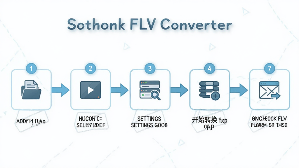 ����Ϊ Sothink FLV Converter ������������ͼ������Ϊ��������ͼ���������ļ���ѡ���ʽ�����ò�������ʼת�������������Ű�Ϊ�������̣����Ϊ���¼�Լ��Ϣͼ��ϸ�ڰ��������š�ͼ�ꡢ��ͷ���ӣ����� 1080p ���壬����ɾ��޶���Ԫ�أ�ͼ�����ֱ�ע 