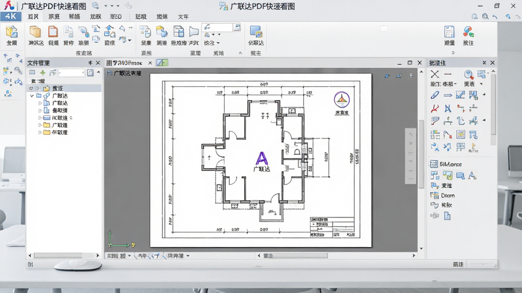 һ�Ź�����PDF���ٿ�ͼ������������ȫ��ͼ�����������������򿪺��CADͼֽԤ�����ڣ����Ϊͼ�����ļ�������壬�Ҳ�Ϊ��������ע�������������˵���������ʾ��������PDF���ٿ�ͼ�����������������ִ�������Ϊ�ɾ���ǳ��ɫ�칫���棬���幹ͼ���þ��в��֣����Ϊдʵ������ͼ�磬ϸ�ڰ���ͼֽ������������ťͼ�����塢�������������룬����Ϊ4K���壬�ɾ��޶���Ԫ��