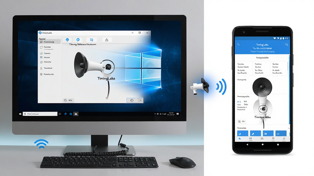 һ��չʾ��ʱ���ȣ�TimingLaba����Windows���ԺͰ�׿�ֻ���ͬʱ���е�ͼƬ������Ϊ���ҷ�����ͼ�����Ϊ������Ļ��ʾ�������棬�Ҳ�Ϊ�ֻ���Ļ��ʾ�ƶ��˽��棬����Ϊ�Ա�չʾ�����Ϊ�ִ��Ƽ��磬ϸ�ڰ��������豸�Ľ���Ԫ�غ�����ͼ�꣬���ʸ��壬�ɾ����޶���Ԫ��