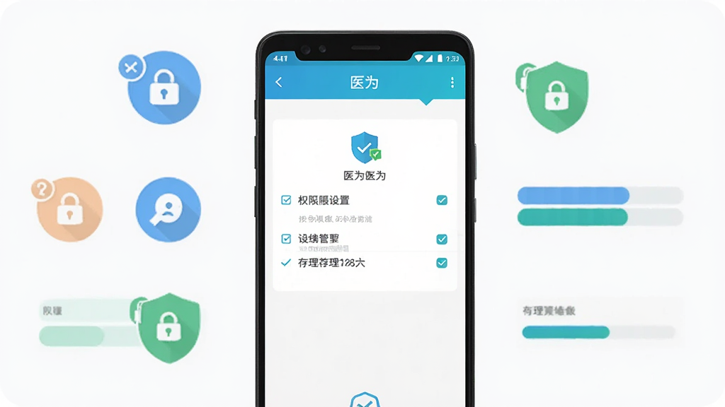 ����Ϊһ����׿�ֻ���Ļ��д����ʾ��ҽΪ��APP��Ȩ�����ý�����洢����ҳ�棻����Ϊ�ֻ����У���Χ��Ȩ��ͼ��ʹ洢�����Ű�����ֱ�ۣ����Ϊ��ƽ���Ƽ����ϸ�ڰ�����ѡ��ǡ����ư�ȫͼ��ͽ����������ʸ��壬�ɾ����޶���Ԫ��