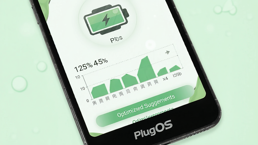 һ��PlugOSʡ��ģʽ����ĸ���ͼ���������ֻ���Ļ��ʾ���ͼ��ͺĵ�ͳ������ͼ������ײ���PlugOS���ֱ�ʶ������Ϊǳ��ɫ���·��ϸ�ڰ��������ٷֱȺ��Ż����鰴ť�����������ɾ����޶���Ԫ�ء�