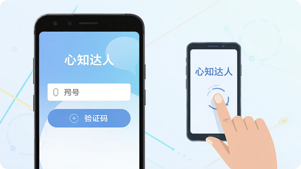 һ����׿�ֻ���Ļ��ʾ��֪����APP�ĵ�¼ע��ҳ�棬������ˬ�����ֻ�����������֤�밴ť���Ա�����ָ�����Ļ��ʾ��ͼ������Ϊǳɫ���䡣���Ϊ��ƽ���Ƽ��廭��񣬻��ʸ��壬�ɾ����޶���Ԫ�أ�����������ʹ��