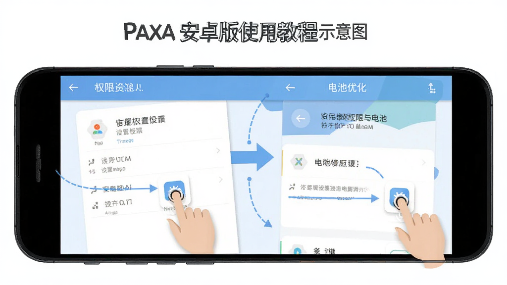 PAXA ��׿��ʹ�ý̳�ʾ��ͼ������Ϊ�ֻ���Ļ��ʾ����Ȩ�������Ż��Ĳ��������ͼ������Ϊ�ֲ�����ͼ�����Ϊ���±�ƽ�����棬ϸ�ڰ�����ָ���ͼ�����ͷָ�������ʸ��壬�ɾ��޶���Ԫ�ء�