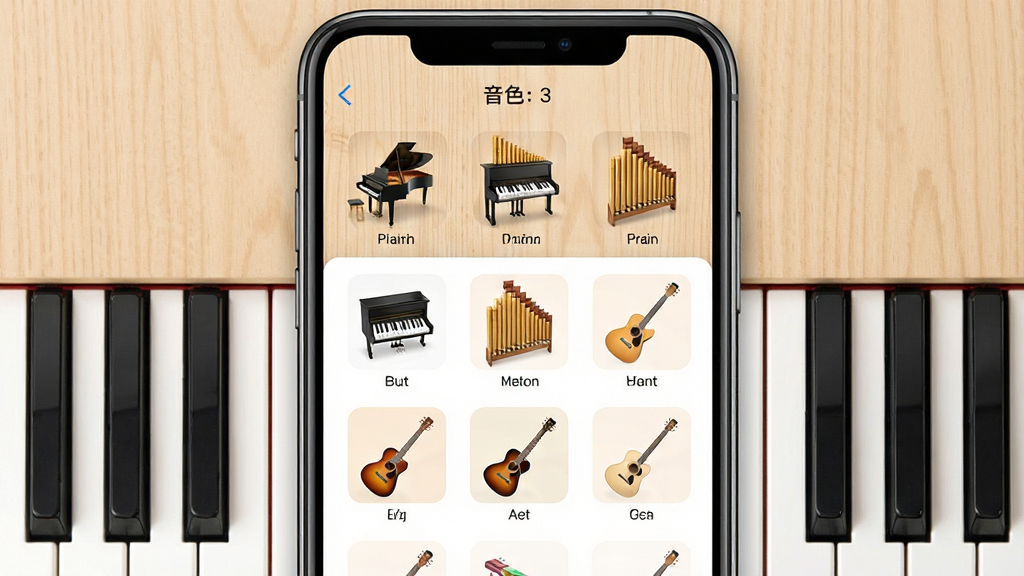 һ�Ÿ��ټ���Ӧ����ɫѡ�����ͼ���������ֻ���Ļ��ʾ��ɫ�б����������١�����١����١�������ͼ�꣬ÿ��ͼ����������Сͼ������Ϊǳɫľ�����������Ϊ���Ӧ�ý���չʾ��ϸ���������Ű����룬���ʸɾ�������ͻ��