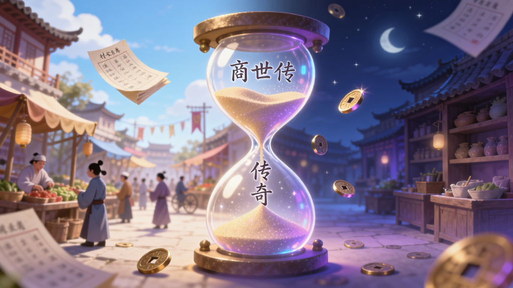 һ������ʱ�����ŵĲ廭����������ǰ��췱æ�ĹŴ����У��Ҳ���ҹ�������ĵ����ھ����м���һ�������ɳ©���ӣ�ɳ©�Ͽ���