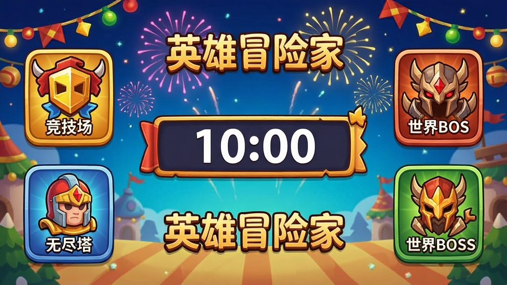 ��Ϸ����棬�����Ϊ������ͼ�꣬�������������޾���������BOSS�������ǵ���ʱ���������Ϊ����װ�����̻��������д��С�Ӣ��ð�ռҡ����֣�ɫ�ʷḻ��������������ͨ��񣬻����������ɾ����޶���Ԫ��