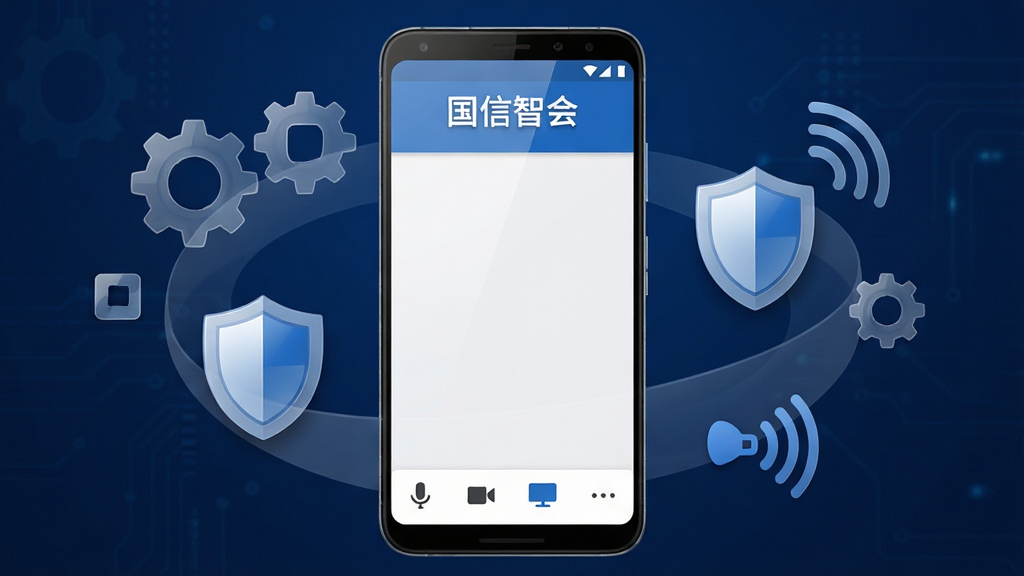 ����������һ��������ʾ�İ�׿�ֻ�����Ļ�д��š������ǻᡱApp�Ļ����н��棬�ײ������������ɼ���������˷硢����ͷ��������Ļ�������ͼ�ꡣ�������ֻ�λ�ڻ��������룬��Χ�����Ű�͸���ĳ��֡����ơ��źŲ��Ƶȳ���ͼ�꣬�������á���ȫ�����硣�Ű��ϣ��������ơ������ǻᡱ�԰�ɫ������ʾ���ֻ���Ļ���������Ϊ��ƽ��UIչʾͼ��ϸ�ڰ���ͼ���΢��Ӱ����Ļ�ĸ߹ⷴ�䡢����������ɫ�Ƽ�����������2K���壬�ɾ����࣬�޶���Ԫ�أ�����ɫ��������Ϊ����
