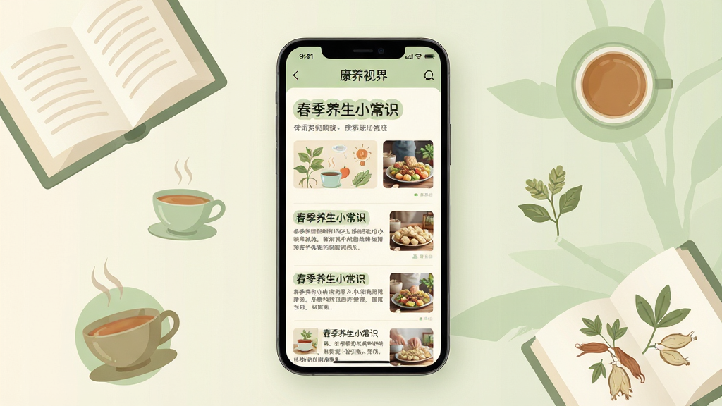 ��������Ϊ�������ӽ硱APP����Ѷ�Ķ����棬��Ļ��չʾ�����������б�����ͼ�����ֲ����ֻ�����չʾ����Χ�����ŷ������鱾���豭�Ͳ�ҩͼ�ꡣ�Ű���ˬ���򡣷��Ϊ��Լ���յı�ƽ����ƣ���ɫ��Ϊ�װ�ɫ�͵���ɫ��ϸ���ϣ����±��������ɼ����硰��������С��ʶ������������Բ���׶�������Ϊ����2K������ɾ����޶���Ԫ�ء�