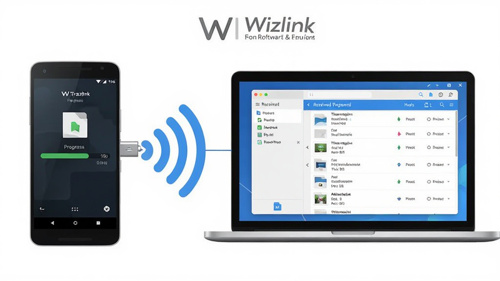 Wizlink ����������չʾ������Ϊһ����׿�ֻ���һ̨�ʼǱ�����ͨ�������ź����ӣ����ֲ������ҷ����Ա��Ű棬���Ϊ�ִ��Ƽ��б�ƽ����ƣ�ϸ�ڰ����ֻ���Ļ��ʾ�ļ������������������Ļ��ʾ�ѽ����ļ��б������ʸ��� �ɾ� �޶���Ԫ��
