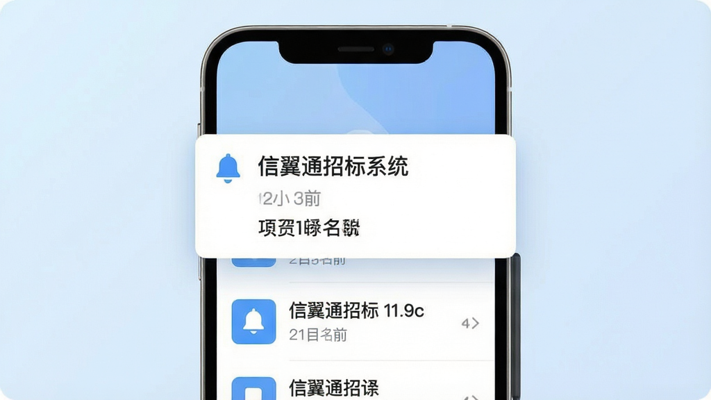 ����ͨ�б�ϵͳʵʱ���͹���չʾͼ����������Ϊ�ֻ���Ļ�������б깫��֪ͨ��֪ͨ��Ƭ��д�С�����ͨ�б�ϵͳ������������Ϊ����ɫ���䣬���ֲ������ľ۽���ͼ���Ű�ͻ��֪ͨ�������·���Ϣ���б������Ϊ���±�ƽ��UI���ϸ�ڰ�������ͼ�ꡢʱ���ǩ����Ŀ�������֣���������������ɾ����޶���Ԫ��