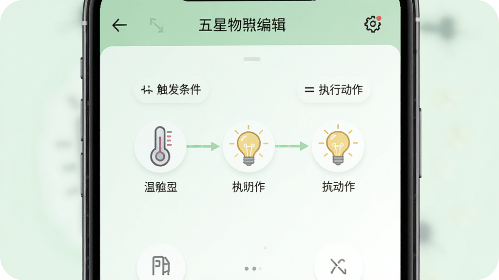 ����չʾ�����������ܳ����༭���棬�ֻ���Ļ����ʾ����������ִ�ж���������ͼ�������¶ȼ�ͼ�ꡢ����ͼ�����ͷ�����ߣ�����Ϊǳ��ɫ���·��ϸ�����������ʸɾ����޶���Ԫ��
