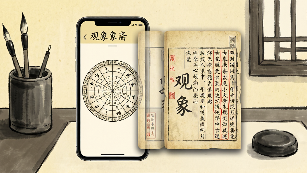 һ��չʾ������ի���ż����Ĺ��ܵĲ廭�������������ֻ���Ļ����Ļ����ʾ���̽��棬�Աߵ�����͸���Ĺż�������ڣ����������ŵ������ĺͺ�ɫ��ע���������鷿һ�ǣ��б�Ͳ����ֽ�����Ϊ�ŷ�ˮī�廭��ɫ������ֽ�ơ�ī�ں���ɰ��Ϊ����ϸ�ڰ�����ҳ�����������Ű�͵�����Ӱ�����ʸ��壬�ɾ����޶���Ԫ��