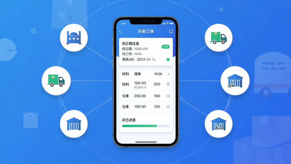 ���ĹܼҲɹ�����Эͬ���ܽ��棬��������Ϊ�ֻ���Ļ��ʾ�ɹ���������ҳ��������Ӧ����Ϣ�������嵥��״̬����������Χ���ƹ�Ӧ�̡��������ֿ������ͼ�꣬����Ϊ����״��ͼ�����Ϊ�Ƽ��б�ƽ�廭��ϸ�ڰ�����ɫ���䱳������ɫ��Ƭ����ɫ״̬��ʶ�����ʸ��壬����ɾ����޶���Ԫ��