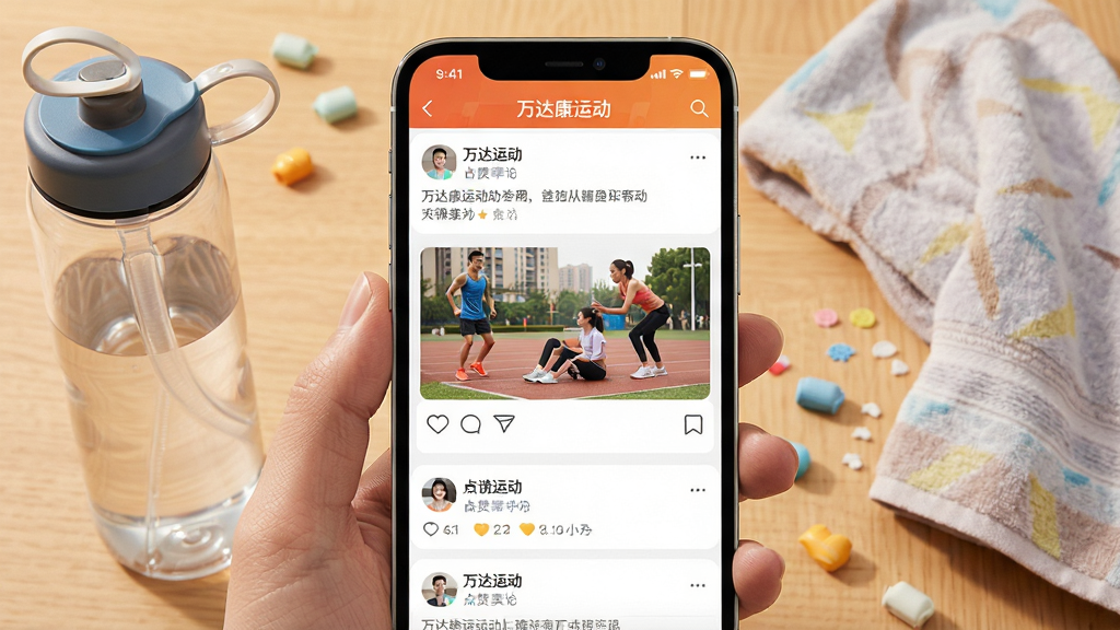��������Ϊ��￵�˶�Ӧ�õ���������ҳ�棬���ֲ����ٲ�����Ϣ����չʾ�û��˶���̬��������ۣ������ů�罻�У�ϸ�ڰ����ֻ����˶�ˮ�����˶�ë����Ԫ�أ����ʸ��壬�ɾ��޶���Ԫ�أ�ͼƬ�����֡���￵�˶���������������������ʾ��