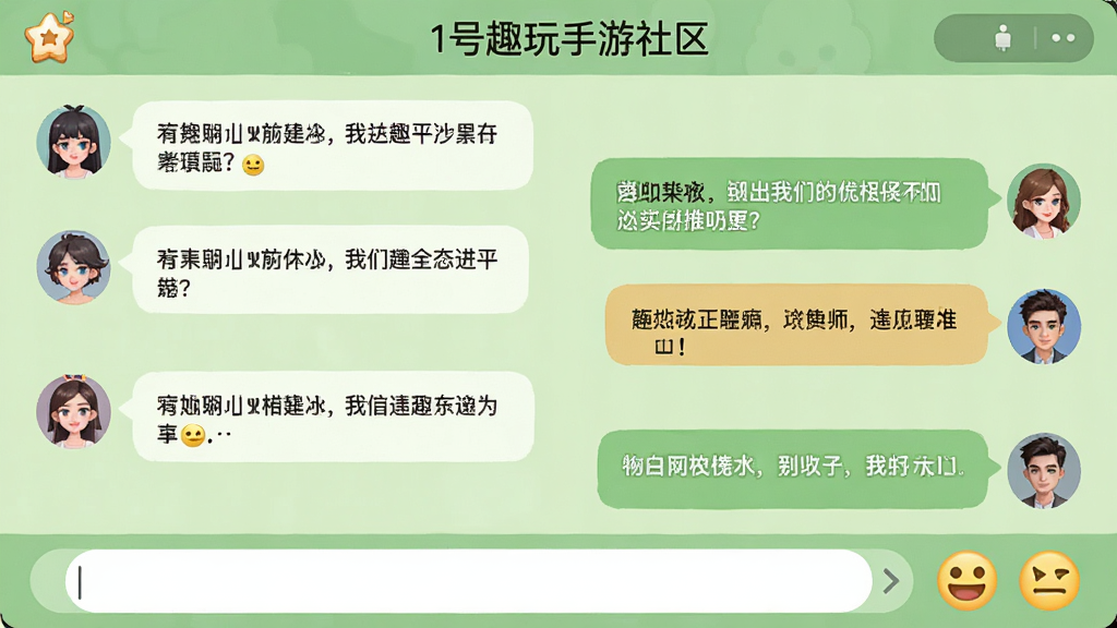һ����������������棬������ʾ��1��Ȥ�����Ρ��������������ж���û�ͷ��ͶԻ����ݣ������ڰ�����Ϸ�������ݣ��ײ��������ͱ��鰴ť������Ϊ����ɫ�������ܰ�Ѻã����������ɾ����޶���Ԫ��