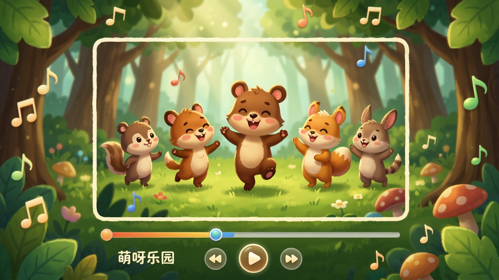 ��ѽ��԰�������²��Ž��棬����Ϊ��ͨС������ɭ���г�������ĳ�������������Ϊ��Ƶ���Ŵ��ڣ��·�Ϊ��ѽ��԰�������벥�ſ��ư�ť�����ܻ�����������Ҷװ�Σ��Ű���жԳƣ����Ϊ��ܰͯ����ͨ���ϸ�ڰ�����͵�������ݵأ����ʸ��壬�ɾ����޶���Ԫ��