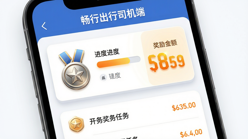 ��������Ϊ�����г���˾���ˡ���������ҳ�棬�ֻ���Ļչʾ����ͼ�ꡢ�������뽱��������֡����ֲ������·ֲ㣬�Ϸ�Ϊ���������в�Ϊ���ȿ�Ƭ���·�Ϊ�����б������Ϊ�����ﻯ��ƣ�ϸ���Ͻ����н�����������ʹ����Ŀ�ĳȻ�ɫ�����ʸ��壬����ɾ����޶���Ԫ�ء�