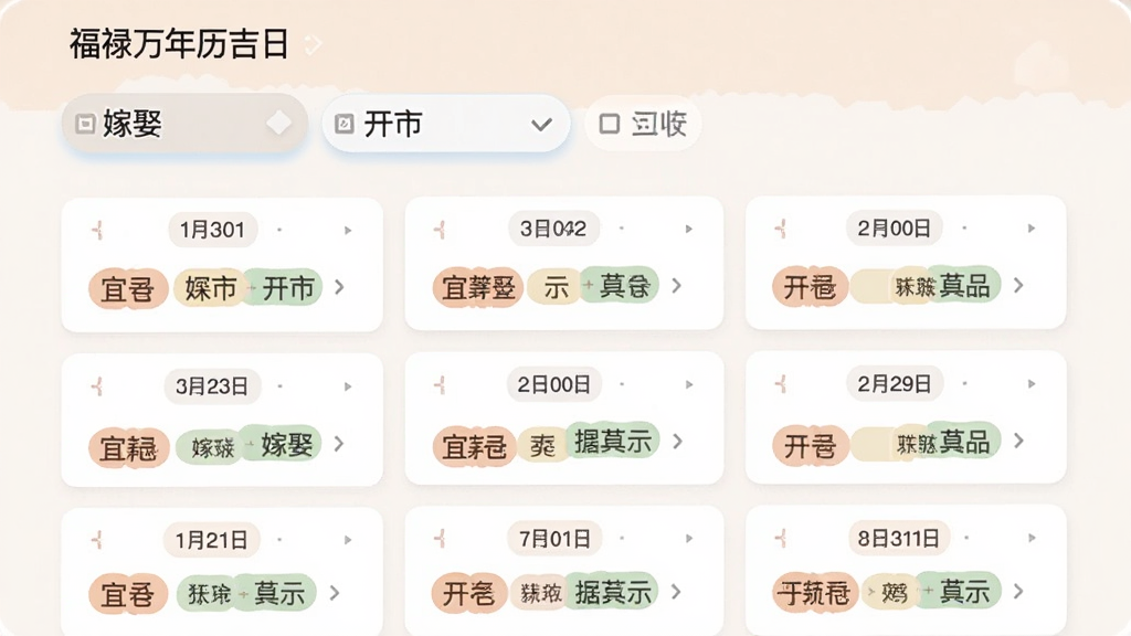 ��»���������ղ�ѯҳ�棬�б�չʾ������ڼ���Ӧ�˼ɱ�ǩ��������ɸѡ��������Ȣ�������С�������Ϊ��Ƭʽ��ƣ���ɫ��ͣ������������ɾ��޶���Ԫ��