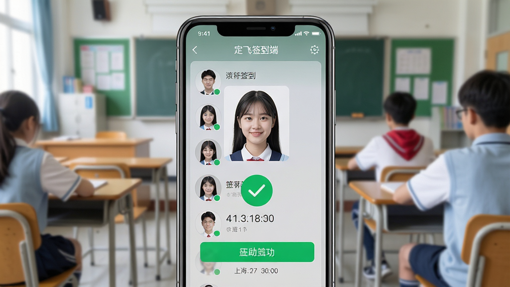 һ��չʾ����ǩ�������������ͼƬ������Ϊһ�������ֻ�����Ļ����ʾ����ʶ��ǩ�����棬����ɫ�Թ����ǩ���ɹ�������Ϊ���ҳ���������Ϊ�ֻ�����չʾ���Ű�������࣬���Ϊ�Ƽ��ִ��磬ϸ�ڰ�����Ļ�ϵ�ѧ��ͷ���б���ǩ��ʱ��������ʸ��壬�ɾ����޶���Ԫ��