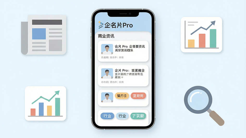 �����ԡ�����ƬPro����ҵ��Ѷģ��Ϊչʾ���壬����Ϊ�ֻ���Ļ����Ļ�ϳ�����Ѷ�б�����ҵ��ǩ�����ֲ��þ��й�ͼ���ֻ���Χ���Ʊ�ֽ��ͼ�����Ŵ󾵵ȱ�ƽ��ͼ�ꡣ���Ϊ����ǳɫϵ��ϸ������Ѷ��Ƭ����΢Բ������Ӱ�����ʸ��壬����ɾ����޶���Ԫ�ء�