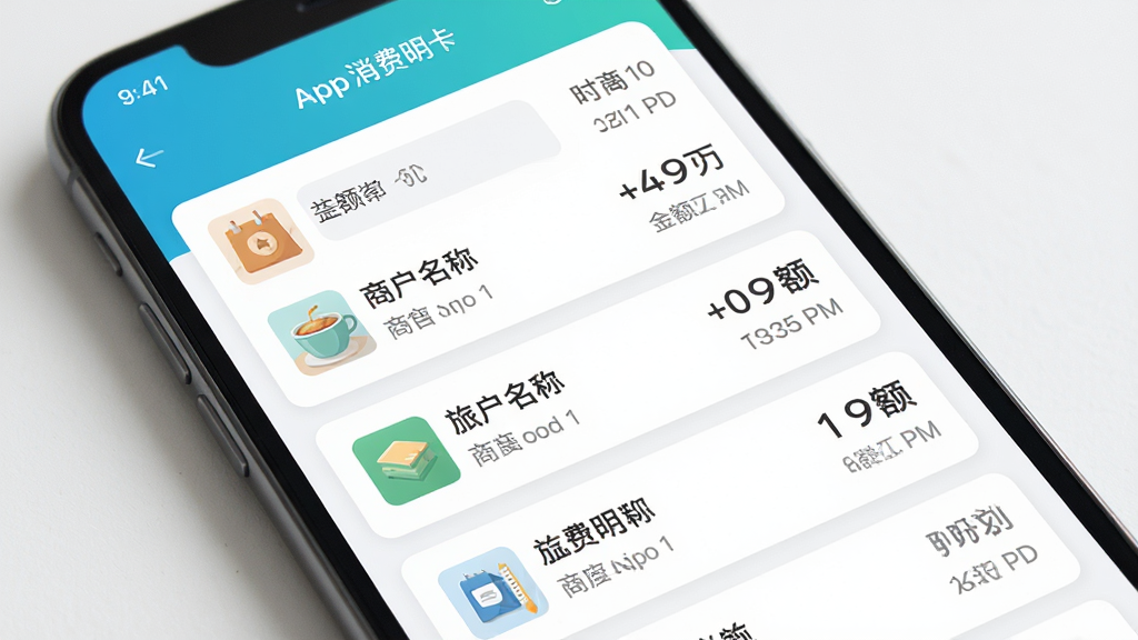 ��ͨ��App������ϸҳ��չʾͼ���ֻ���Ļ��ʾ���Ѽ�¼�б��������̻����ơ���ʱ�����Ŀ��������ÿ�Ƭʽ���֣���ɫ���£�����ִ���Լ���������������ֹ������޶���Ԫ��