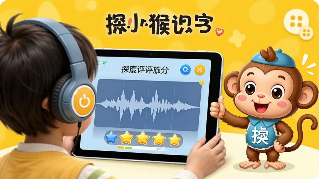 һ��չʾ��̽С��ʶ�֡��������⹦�ܵĽ���ͼ��������һ��С���Ѵ��Ŷ�������ƽ����Ը������֣���Ļ����ʾ������ͼ���������ǣ��Ա��к�����ʦ�����Ĵָ�Ŀ�ͨ���󣬱���Ϊ�����Ļ�ɫ���������ÿɰ�����������